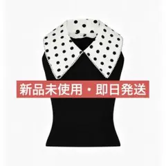 Bibiy BETTY DOT TOP ノースリーブ ドット柄襟付き - メルカリ
