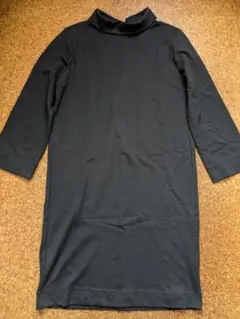 【ROPE PICNIC】膝丈ワンピース ブラック 38サイズ