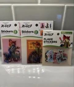 ズートピア セリア　フレークステッカー ダイカットステッカー　ディズニー