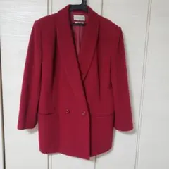 【LOVE RICH】赤 レッド ジャケット レディース 13BR【カシミア混】