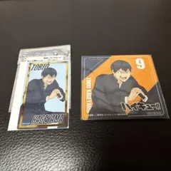 ハイキュー　影山飛雄　箔押しクリアカード　特典コースター　まねきねこコラボ