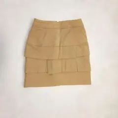 PROPORTION BODY DRESSING ベージュ フリルタイトスカート