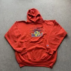 Champion チャンピオン パーカー 赤 M OFC BLAST プリント