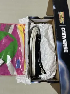 26.5cm バックトゥザフューチャー × コンバース オールスター限定タオル付