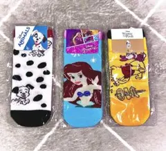 ディズニーキャラクター ソックス 3足セット