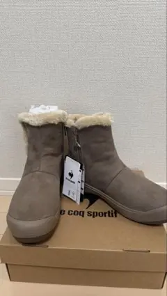 〈新品未使用〉le coq sportif ブラウンムートンブーツ　スノーブーツ