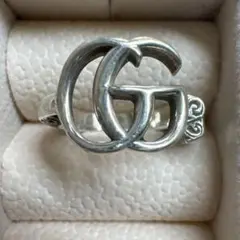 GUCCI グッチ ダブルG シルバーリング キーモチーフ アラベスク