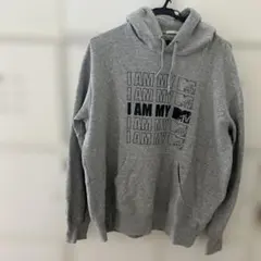 GU メンズ I AM MTV パーカー グレー XLサイズ