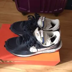 フラグメント×サカイ×ナイキ ワッフル 28.5cm 美品 ネイビー