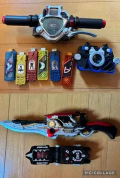仮面ライダーダブル　アクセルドライバー　エンジンブレード　セット