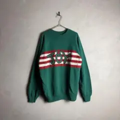 80s USA製 Hanes ヴィンテージスウェット L 緑 グリーン 古着