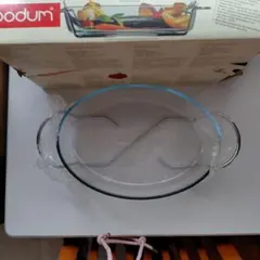 bodum 耐熱ガラス オーバルボウル スタンド付きのサムネイル