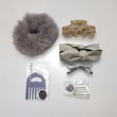 ヘアアクセサリー　6点セット