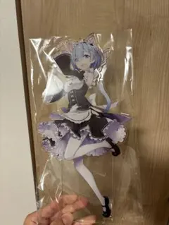 と*ぃ様 リゼロ　レム　猫耳アクリルスタンド