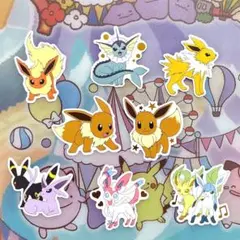 ポケモン ブイズ アソートシール ステッカー フレーク ニンフィア ブラッキー