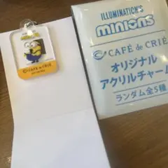 ミニオン カフェドクリエ　アクリル チャーム