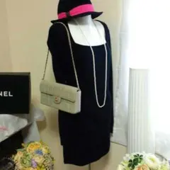 エゴイスト☆上品清楚ニットワンピネイビー/ニットワンピース/ egost