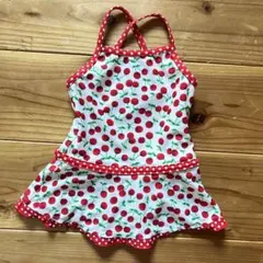 チェリー柄 ワンピース水着 (女の子用) 80cm