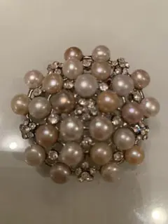 淡水パールブローチ