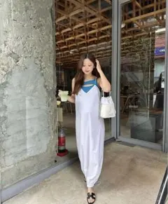 ZARA ポプリン　ワンピース　アジャスタブル