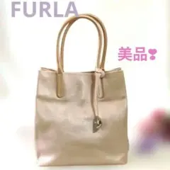 FURLA フルラ　トートバッグ　パールピンク　美品✨️