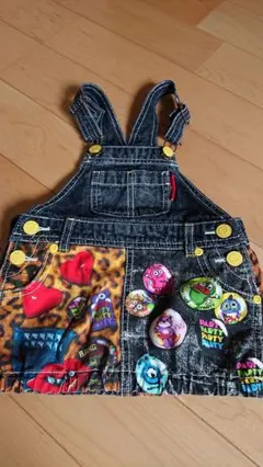 party partyパーティパーティ★USED加工ジャンパースカート★