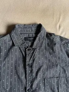 COMME CA ISM ストライプ長袖シャツ