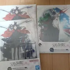 一番くじ　エヴァンゲリオン ビジュアルスタンド 渚カヲル & ミサト 3点