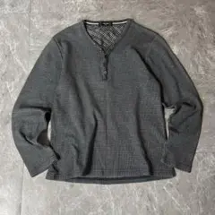 00s【archive】サーマルカットソー/ヘンリーネック/Y2K/平成/お兄系