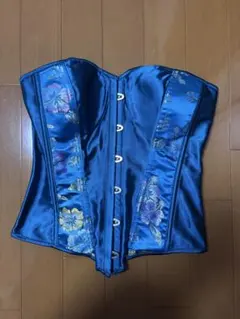 Vacodo 刺繍入り青コルセット