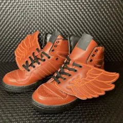 アディダス　ジェレミースコット ウィングス　レッド　レザー　ハイカット JEREMY SCOTT x adidas ジェレミースコット アディダス 別注