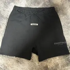 Fog essentials ショートパンツ　ブラック黒ハーフパンツ反射フォント Fog essentials ブラック黒ショートパンツハーフパンツ反射フォント