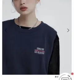 新品　ヤマダヤ　ラディエイト　スウェットタンクプルオーバー　ベスト　ネービー