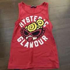 HYSTERIC GLAMOUR 赤 ノースリーブタンクトップ 110cm