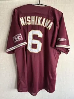 プロ野球　楽天イーグルス　西川遥輝選手　ユニフォーム　ビジターのサムネイル