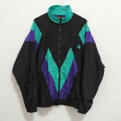 LEGIT レジット XL ナイロンジャケット 黒緑紫バスケウェア
