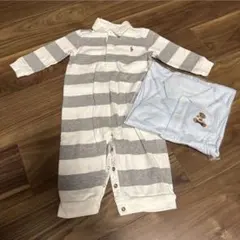 Polo Ralph Lauren ベビー ポロベア　ロンパース 2枚セットのサムネイル