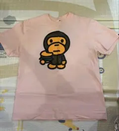 Baby Milo A Bathing Ape Tシャツ ピンクのサムネイル