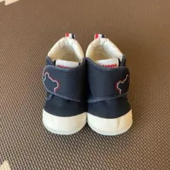 ミキハウス ベビーシューズ 12cm ネイビー
