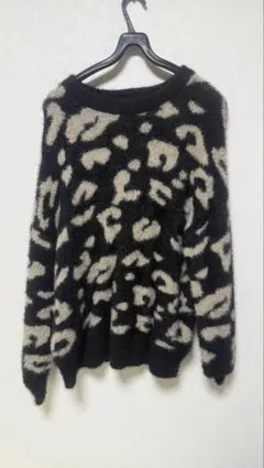 MURUA レオパード柄オーバーサイズニット