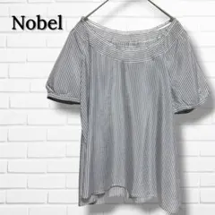 【美品】Noble ノーブル ストライプ柄 半袖ブラウス フレームワークスのサムネイル