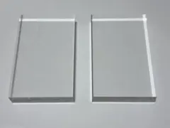⁠高透明 アクリルブロック 30mm厚 2個セット 撮影用 180×115mm