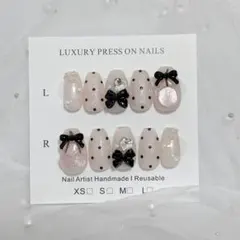 現品 ネイルチップ さくらんぼ フレンチガーリー 量産型 ワンホン ちゅるん