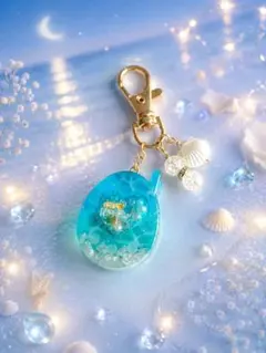 めんだこ／メンダコ 星 月 お花めんだこ キーホルダー 青 - メルカリ