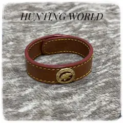 HUNTING WORLD レザーブレスレット　全長20.5cm