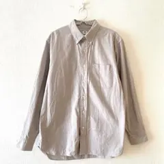 ☆【ユニクロ】ボタンダウンシャツ 綿100％ フルボタン バックタック L