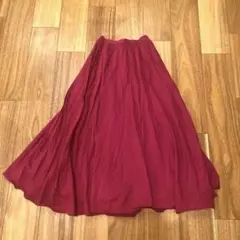 URBAN RESEARCH DOORS フレアスカート ボルドーのサムネイル