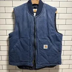 Carhartt フェードネイビー ダックベスト USA Lのサムネイル