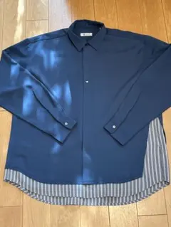 tk.TAKEOKIKUCHI タケオキクチ ブルー 長袖シャツ Mサイズ