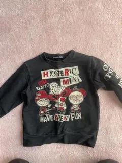 HYSTERIC MINI ブラック トレーナー